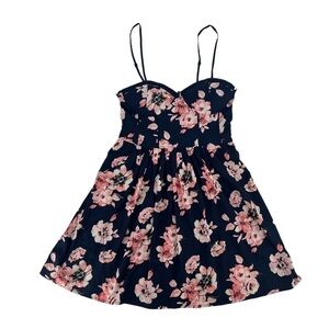 B.O.G. Collective Floral Spaghetti Strap Mini Dress Size Med Women’s